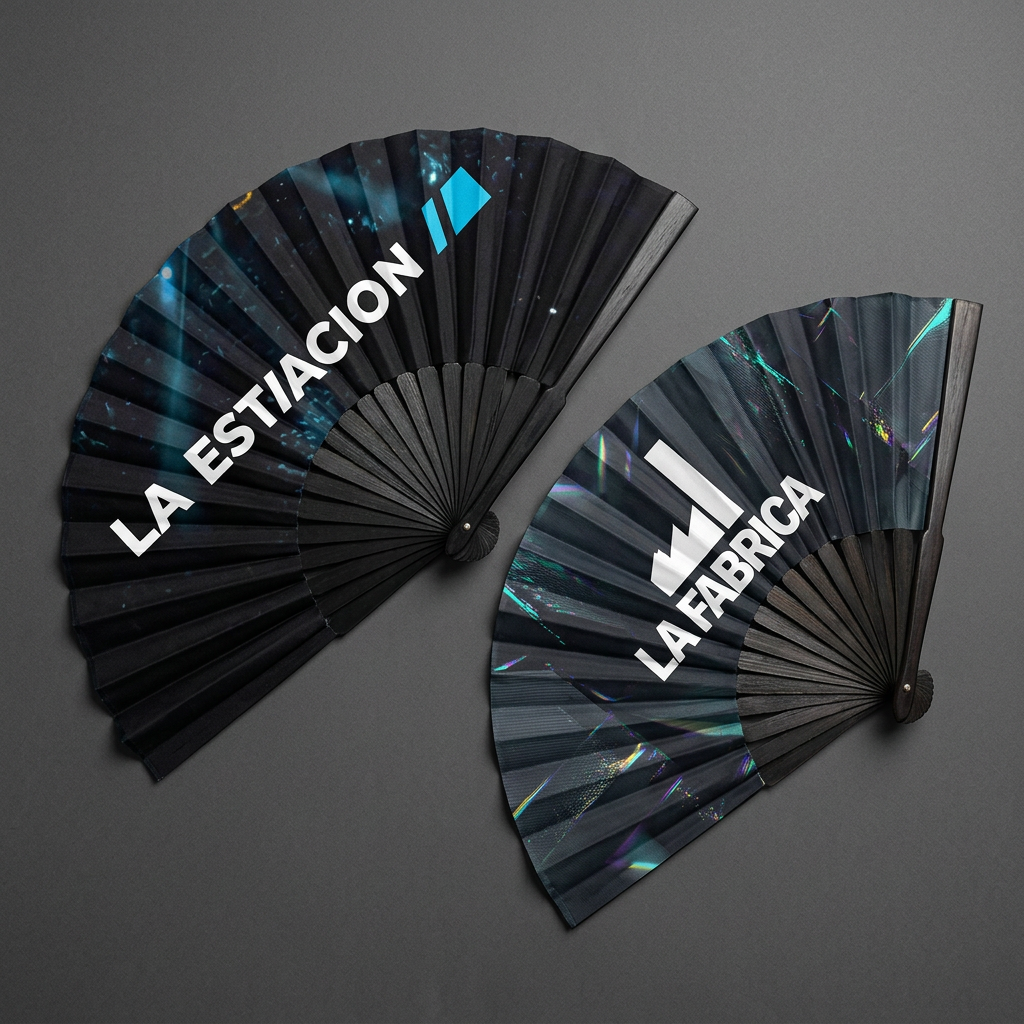 Abanicos personalizados con logos de marcas por MERCHANSHOP