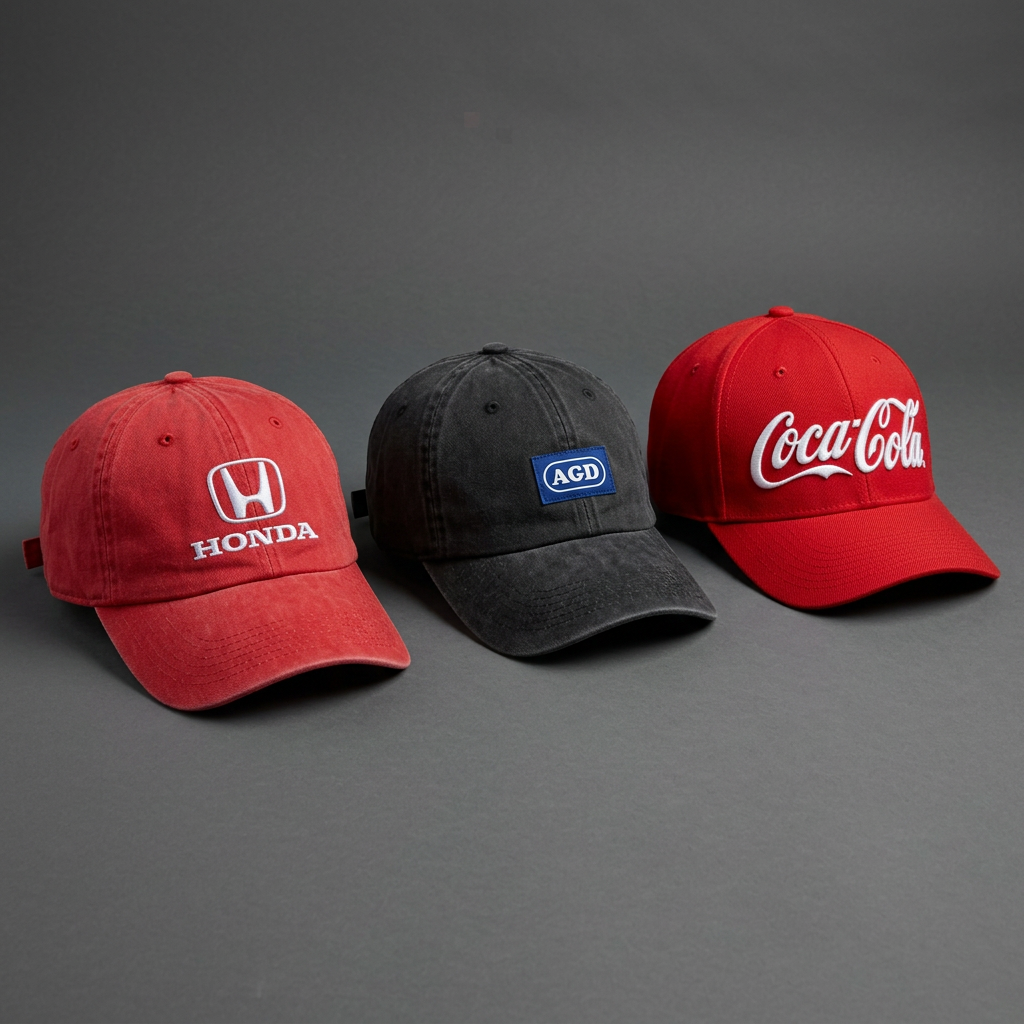 Gorras personalizados con logos de marcas por MERCHANSHOP